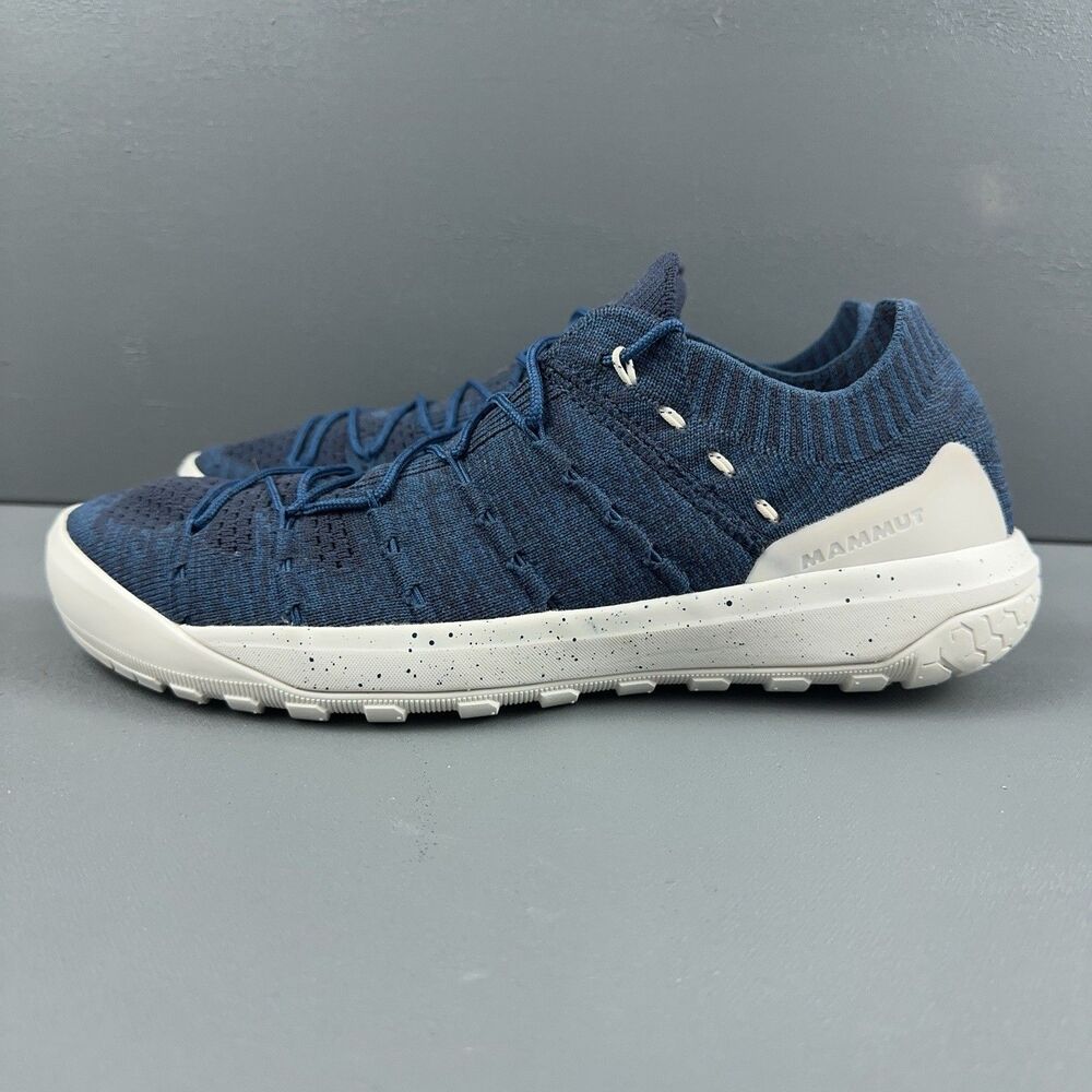 MAMMUT Hueco Knit Low Men's 9.5 Blue Hiking Trail Shoes  Michelin Rubber Sole